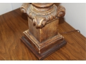 Vintage Table Lamp - Amazing Wood Accented Shade!! Item #57