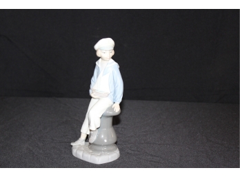 Lladro Boy With Sailboat - Excellent Condition - Item #62