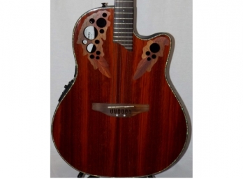 Ovation Celebrity CC48 Acoustic/electric Guitar In Padauk Wood W/ Mother Of Pearl Edging-4