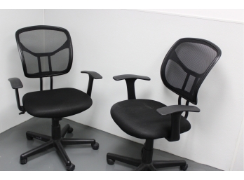 2 Black Tasks Chairs - VERY NICE - Good Used Condition - Item #070