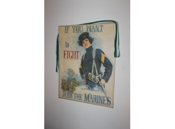 Vintage Marine Corp Poster + The Gashlyorumb Tinies - Good Condition - ORIGINAL!! Item #85