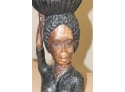 Signed SAMUELS Hand Carved Wood African Woman - ONE OF A KIND! - Item #135 BSMT