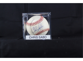Chris Sabo Autographed Baseball - Item #045