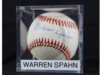 Warren Spahn Autographed Baseball - Item #007