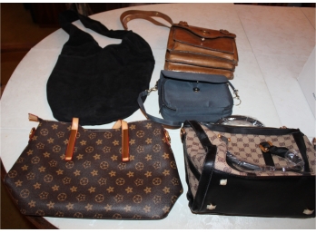 Mixed Lot Of Vintage Handbags / Purses - Lot Of 5! Item #189 LR