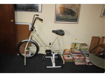 Gym Lot - Vintage Stationary Exercise Bike & Battle Creek Stepper - Good Condition!! Item #38