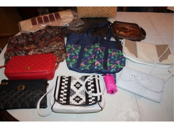 Mixed Lot Of Vintage Handbags / Purses - Lot Of 10! Item #187 LR