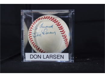 Don Larsen Autographed Baseball - Item #034