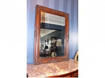 Carved Frame Wood Mirror-#19