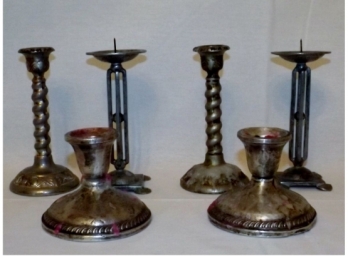 Mixed Lot Of Six Vintage Candle Holders-26
