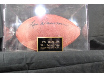 Len Dawson Autographed Football - Item #052