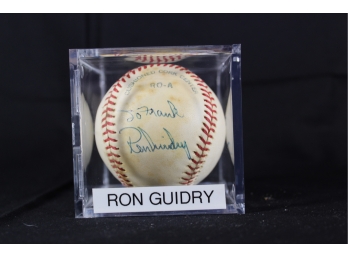 Ron Guidry Autographed Baseball - Item #044