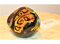 STEPHEN FELLERMAN Signed Hand Blown 'Abstract Faces' Paperweight - AUCTION RESULTS!! Item #036 LVRM