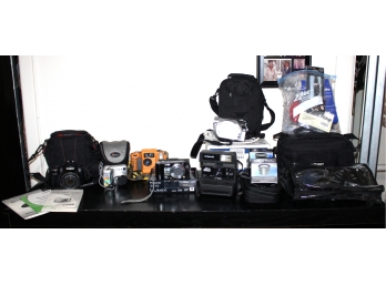 Mixed Lot Of Cameras & Accesories - Canon, Nixon, Panasonic Lumix, Batteries, Lense Cleaners & MORE!! Item #59