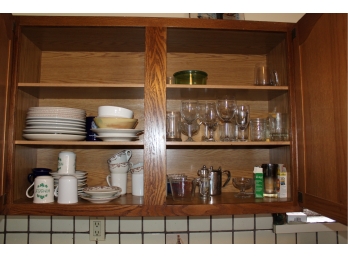 Kitchen Lot - ALL Contents In Cabinets & On Cabinets!! Item #24