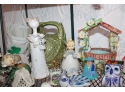Green Bakers Rack & Mixed Lot Of Collectors Bells AND MORE!! Item# 124
