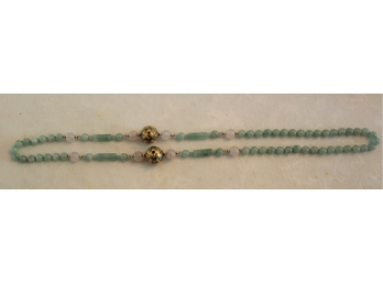 Vintage Jade Necklace! Item #257 LR