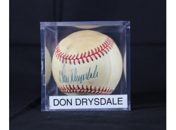 Don Drysdale Autographed Baseball From Dodgers - Item #004