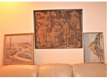 Antique & Vintage Tapestries - Lot Of 3!! BSMT Item #185