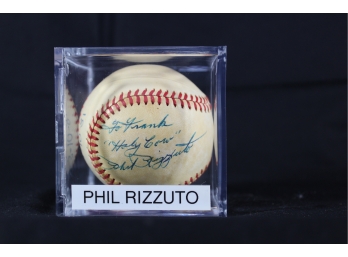Phil Rizzuto Autographed Baseball - Item #025