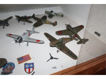 Lot Of 10 Vintage Toy Model Airplanes - Good Condition!! Item #89