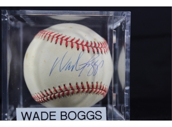 Wade Boggs Autographed Baseball - Item #032