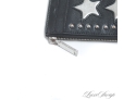 THE REAL STAR OF THE SHOW : REBECCA MINKOFF BLACK LEATHER DOUBLE STAR STUDDED WALLET