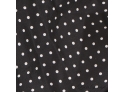 BRAND NEW WITH TAGS RALPH LAUREN 100 PERCENT SILK BLACK WHITE HAND ROLLED POIS SPOTTED 21' SCARF