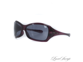 Oakley Made In USA Translucent Grape Purple Grapevine Shield Sunglasses Shades