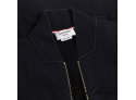 $2,000 Thom Browne Made In Japan Navy Quadruple Banded Arm Mens Hoodie Sweater 3