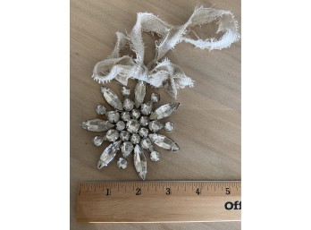 Old 'looking' Rhinestone Decoration Not Sure Of Age