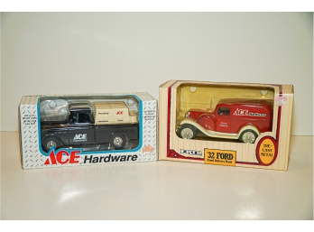 2 Ertl Collectible  '32 Ford And '55 Chevy Both Banks