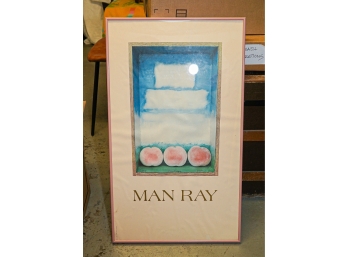 Vintage Man Ray Poster Framed 20 X 40