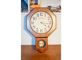 Bulova Wall Clock Wood