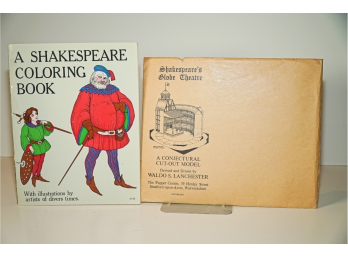 A Shakespear Coloring Book And Shakespear's Globe Theater A Conjectural Cut Out Model  Books