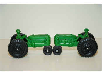 Two Green Tractors