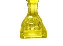 CANARY YELLOW SANDWICH GLASS OIL LAMP