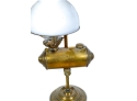 19TH CENTURY LINCOLN LOG STUDENT LAMP