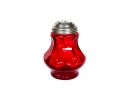 FOUR VICTORIAN CRANBERRY GLASS SHAKERS