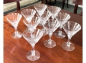 (10) FINE QUALITY CUT CRYSTAL WINE GLASSES