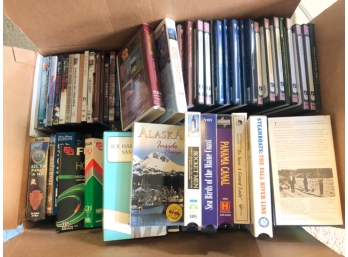 LARGE LOT VHS TAPES/DVDS