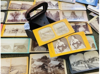 ANTIQUE VIEWFINDER W/ OVER (60) CARDS