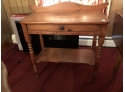 ONE DRAWER VICTORIAN PINE STAND