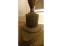 48. Antique Cast Iron Floor Lamp .Marble Base