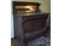 348. Large Antique Buffet W/mirrored Back