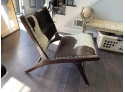 151. MCM Black Walnut And Cow Hide Chair