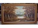 125. Large Landscape Oil On Canvas Sgd.