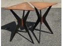 172. MCM Trifooted Side Tables.(2)