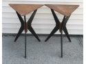 172. MCM Trifooted Side Tables.(2)