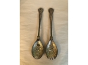 Vintage English Silver Plated Berry Or Salad Set